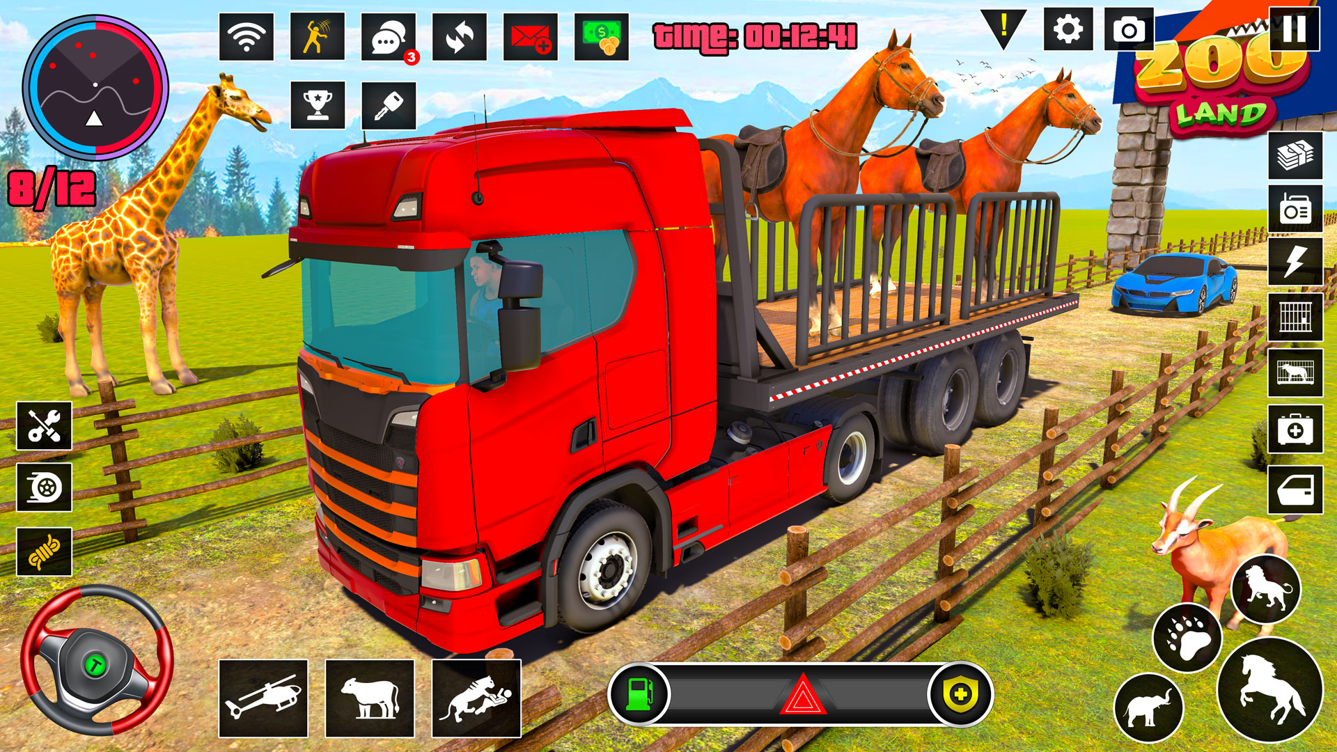 اسکرین شات 3 بازی Wild Animals Truck Transport