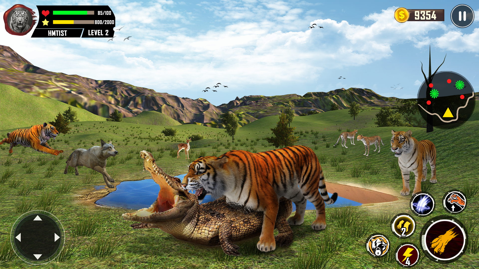 اسکرین شات 2 بازی Wild Tiger Simulator 3D Games
