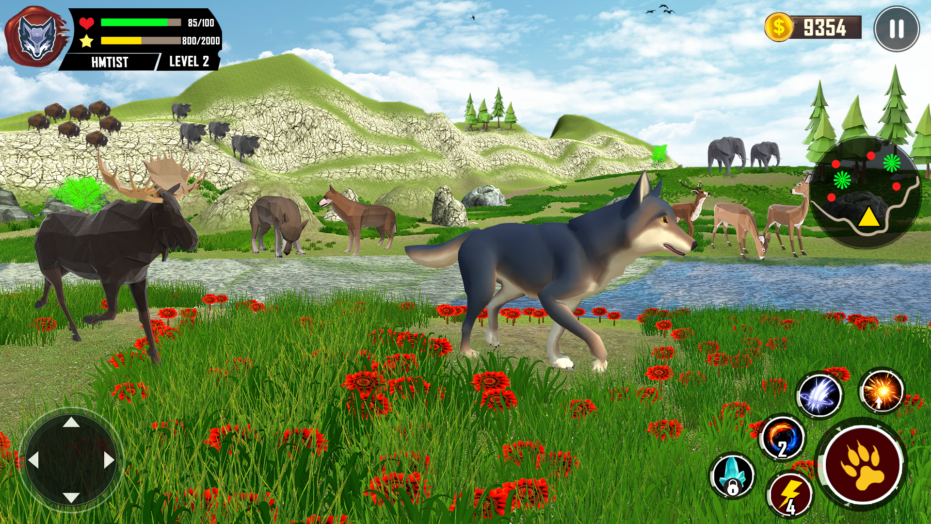 اسکرین شات 5 بازی Wolf Simulator Wild Animals 3D
