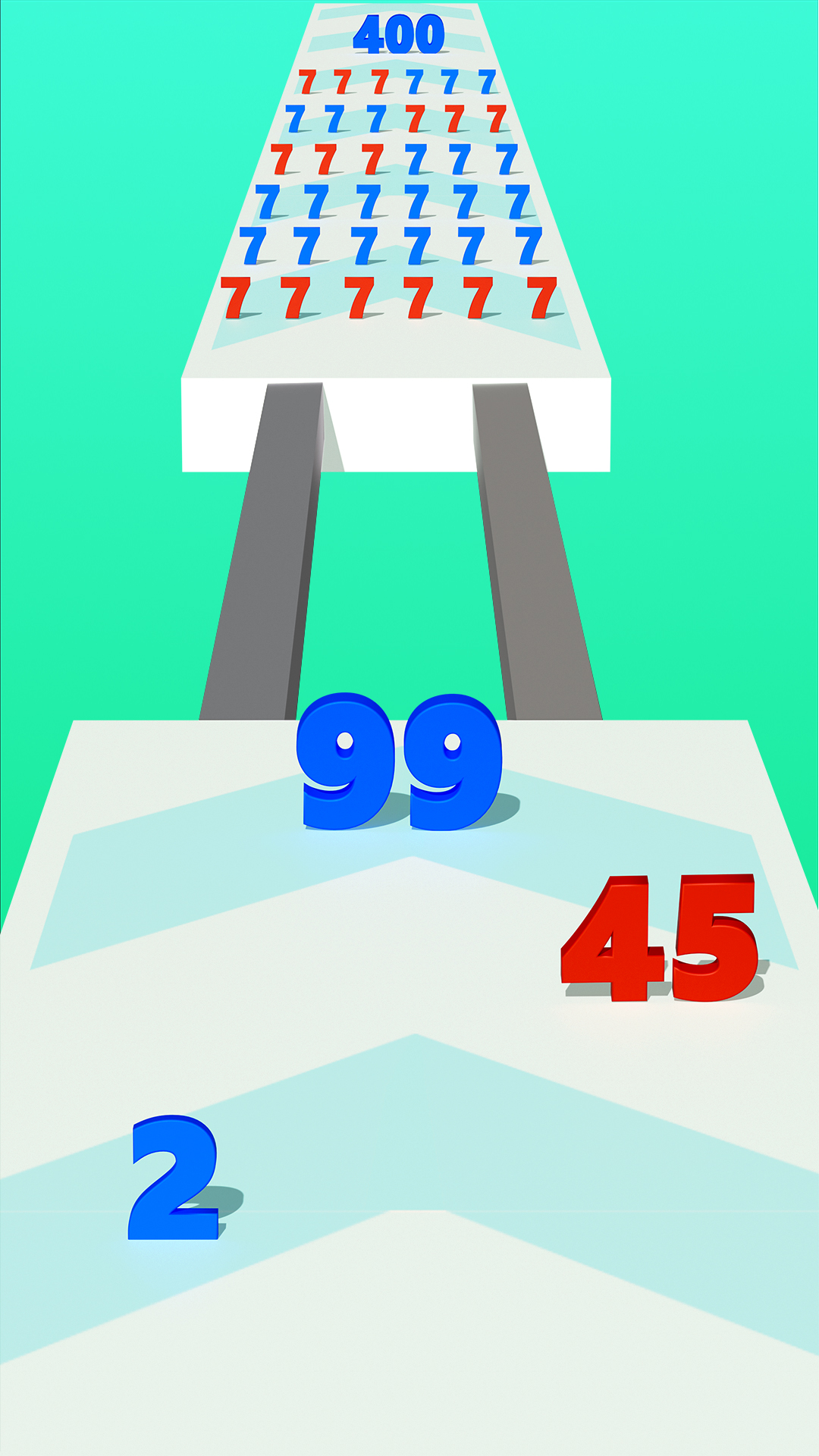 اسکرین شات 2 بازی Numbers Madness Run Merge Game