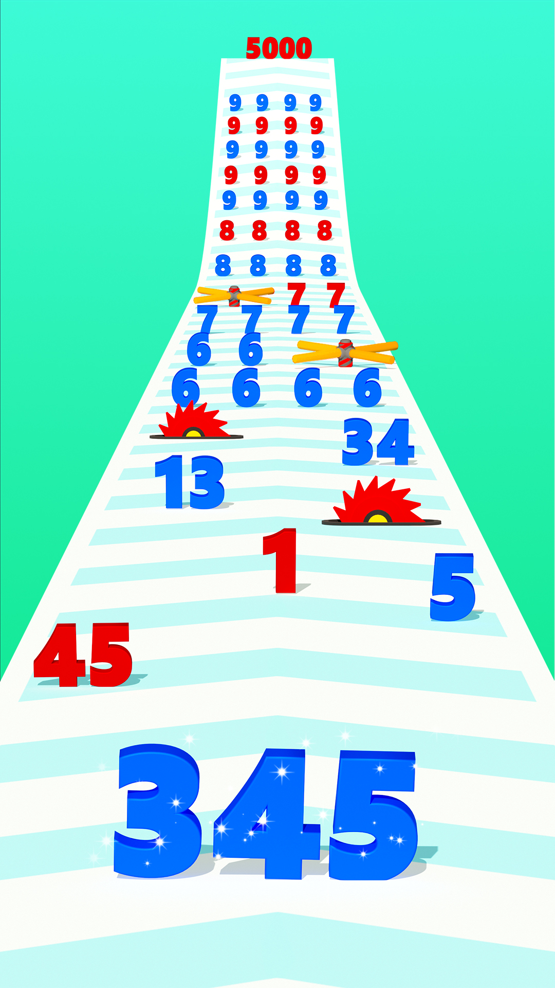 اسکرین شات 3 بازی Numbers Madness Run Merge Game