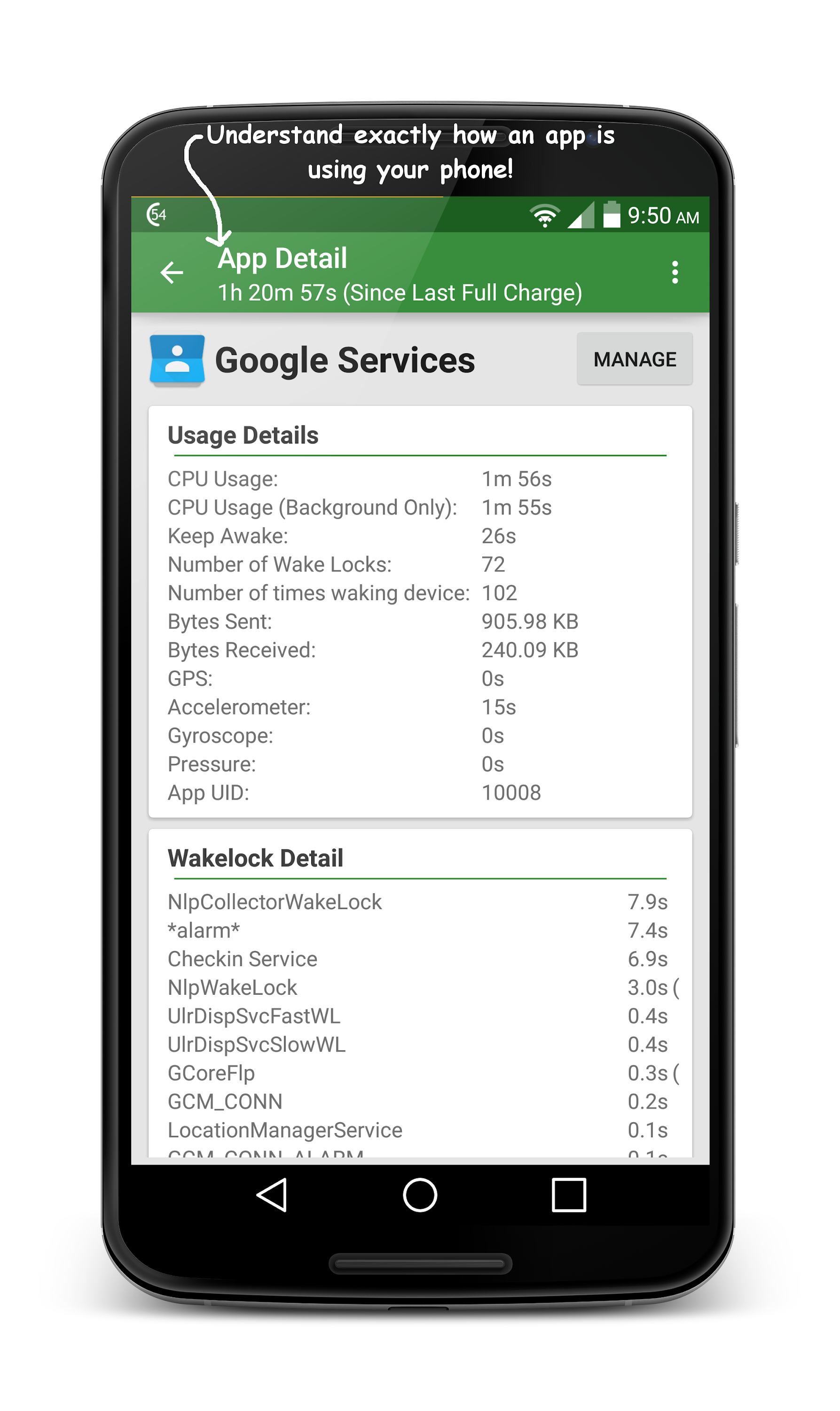 اسکرین شات 4 برنامه GSam Battery Monitor