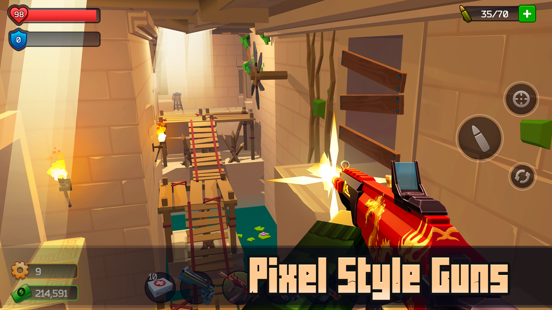 اسکرین شات 4 بازی Pixel Combat: Zombies Strike