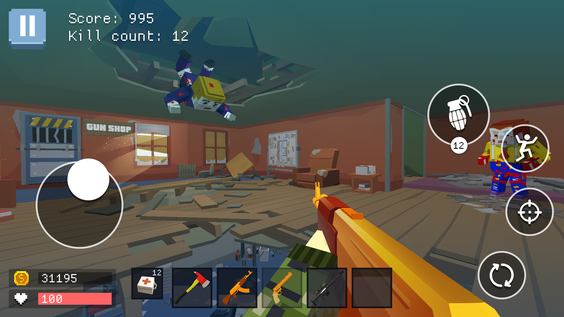 اسکرین شات 1 بازی Pixel Combat: World of Guns