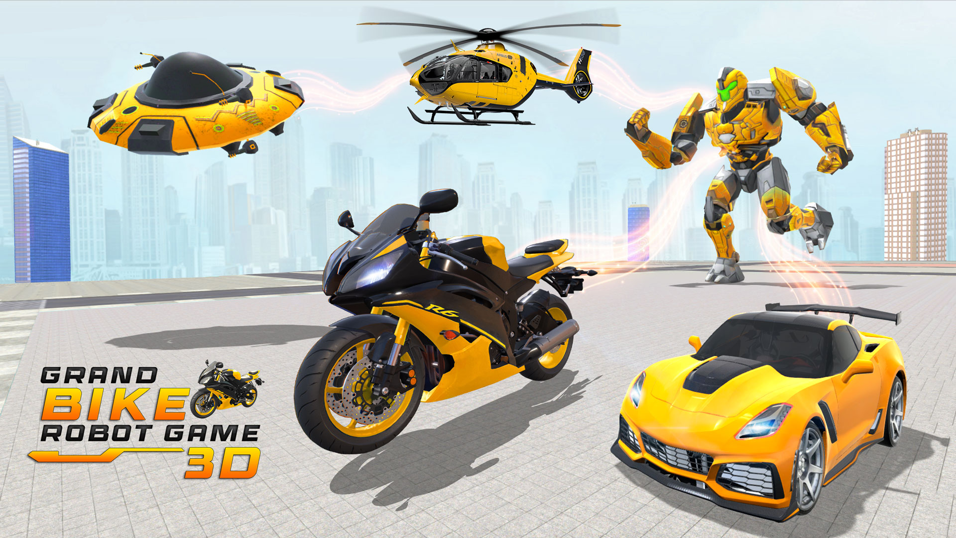 اسکرین شات 4 برنامه Bike Robot Shooting: War Games