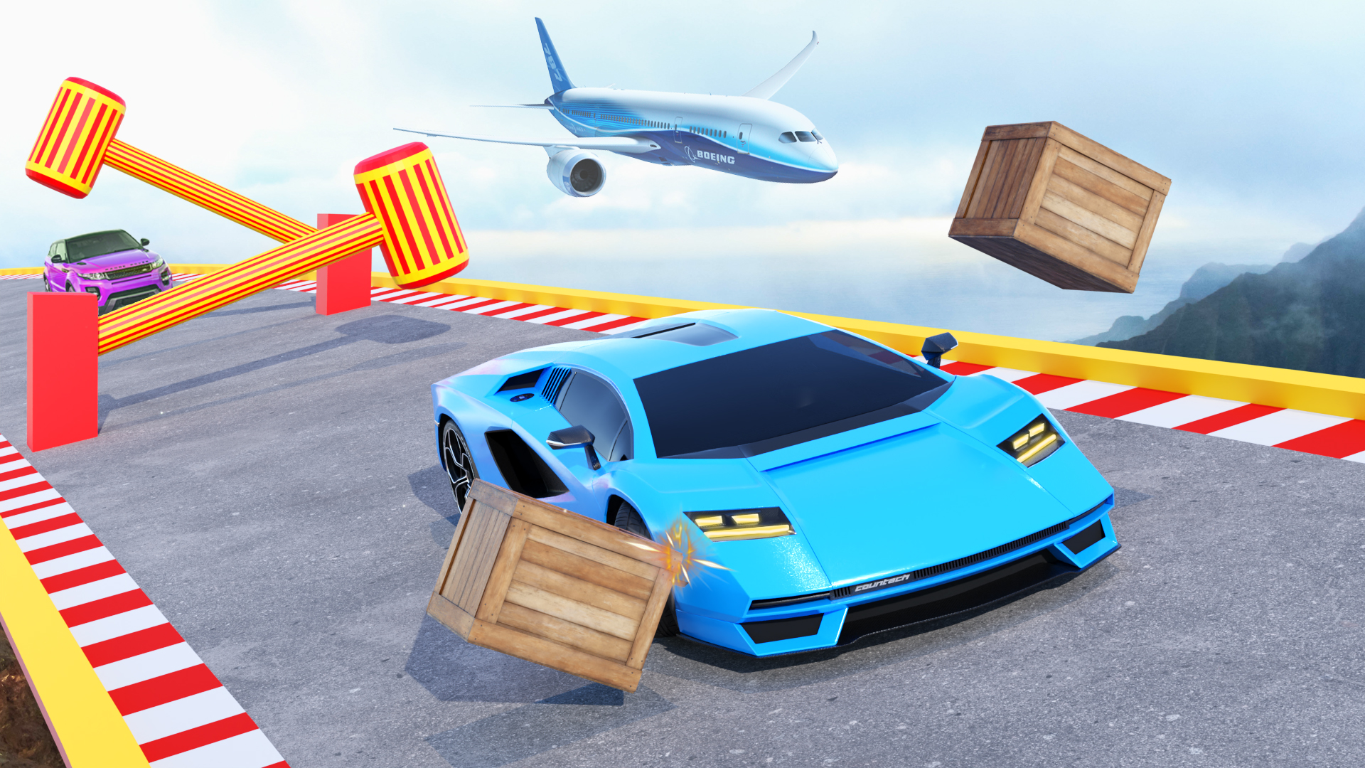 اسکرین شات 4 بازی Impossible High Speed Car Race