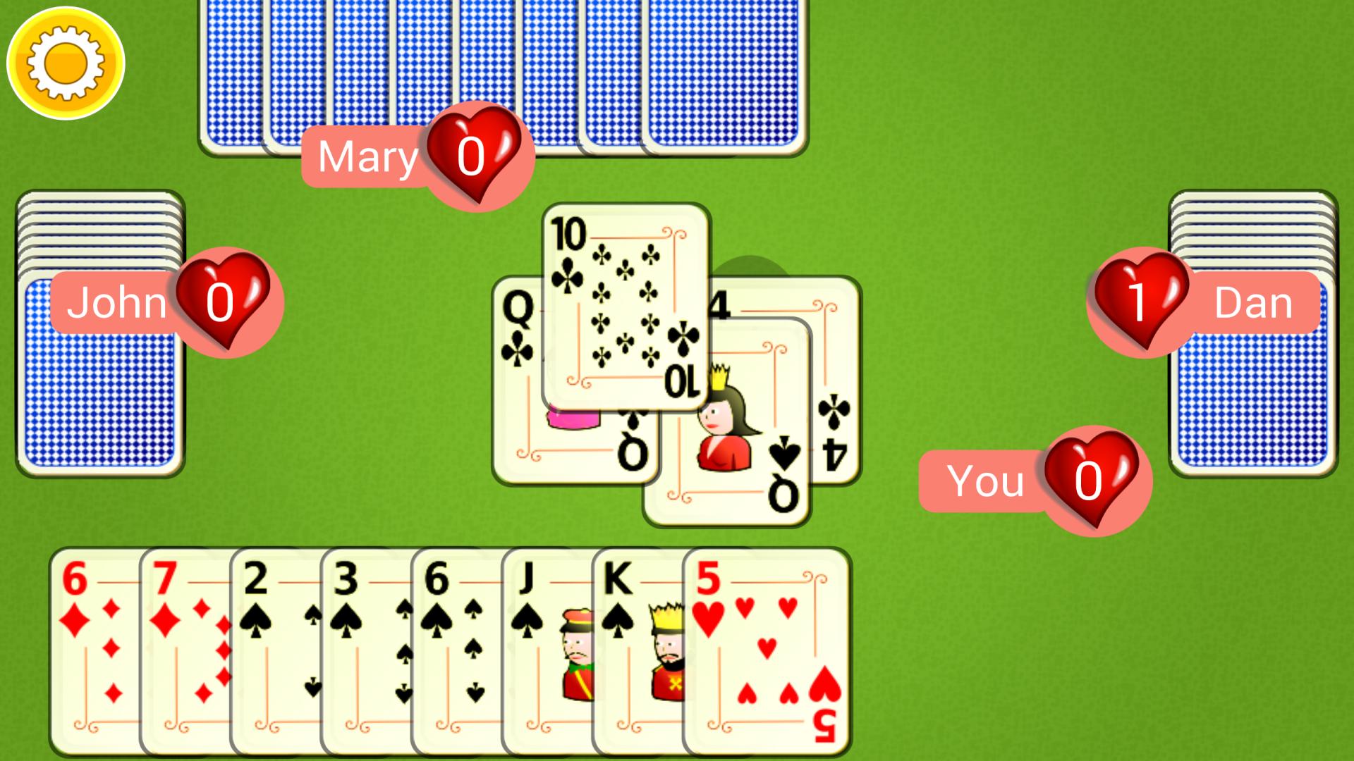اسکرین شات 5 بازی Hearts Mobile