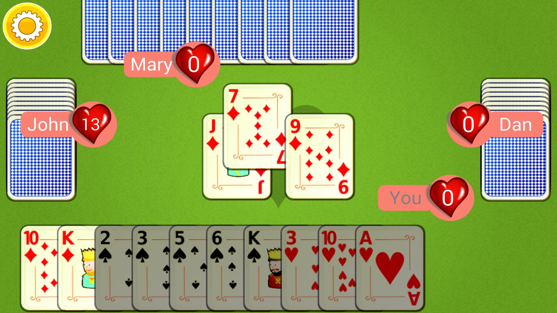 اسکرین شات 2 بازی Hearts Mobile