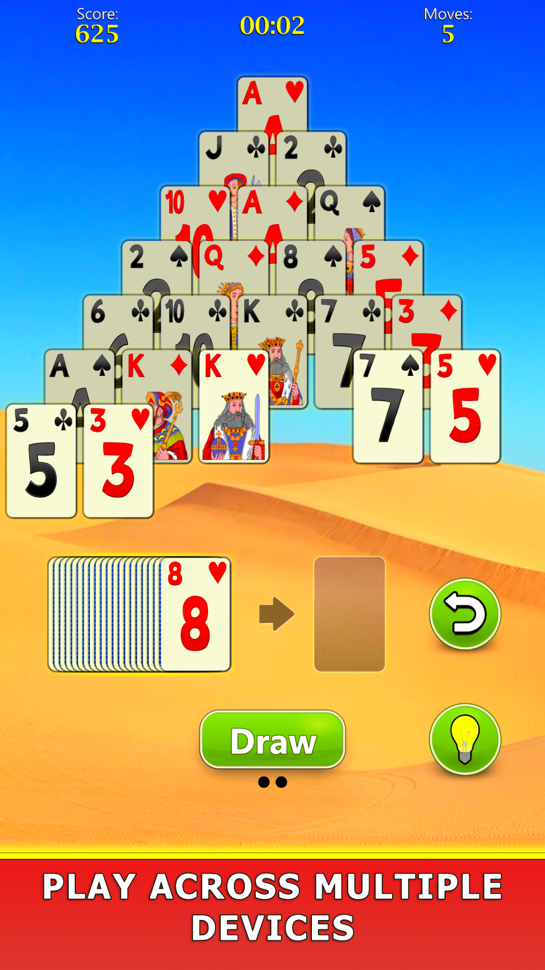 اسکرین شات 8 بازی Pyramid Solitaire Mobile