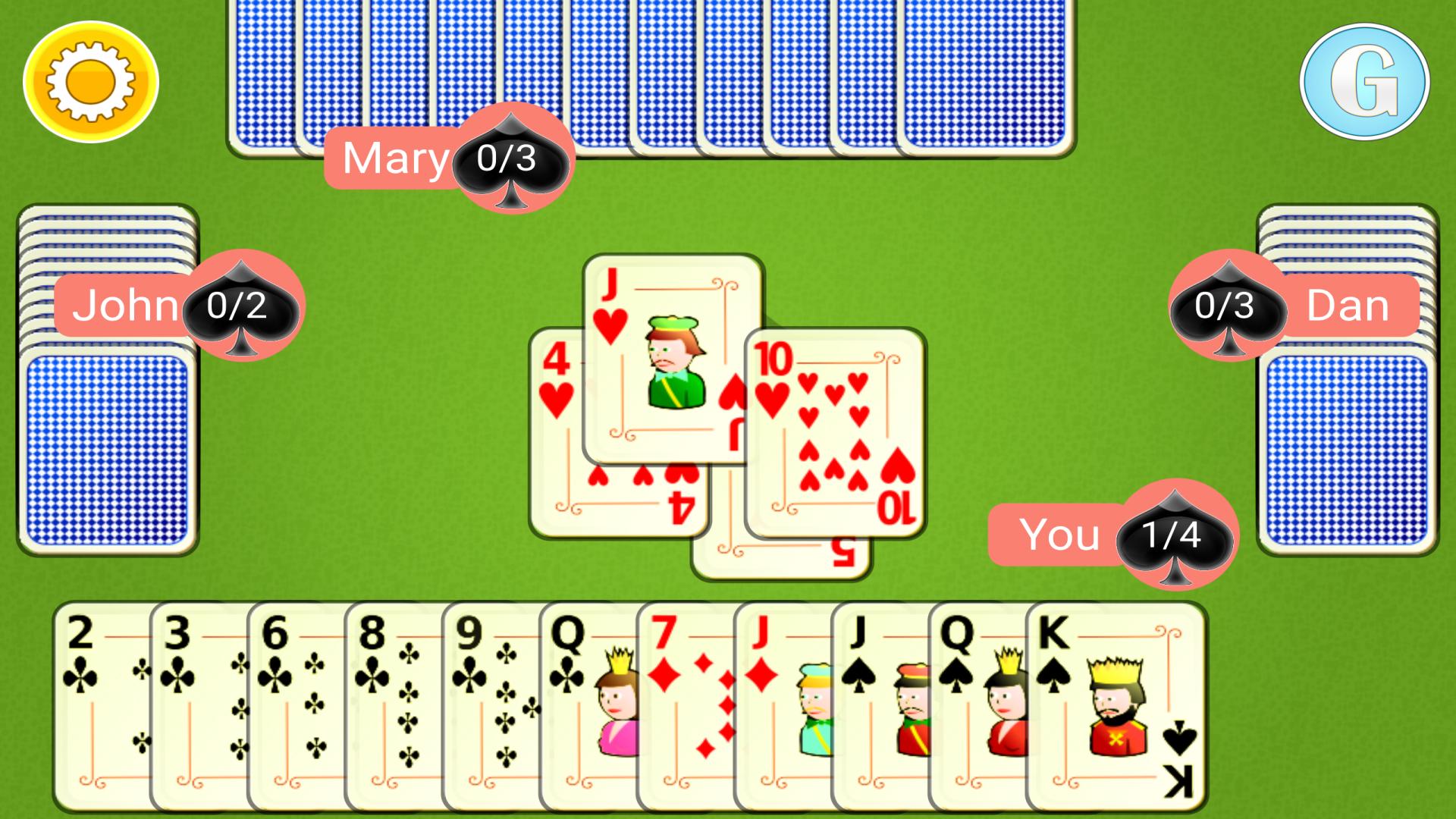 اسکرین شات 5 بازی Spades Mobile