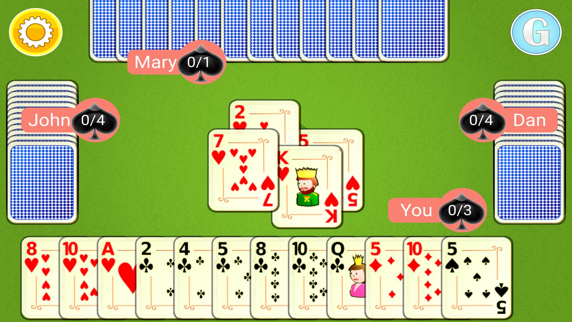 اسکرین شات 3 بازی Spades Mobile