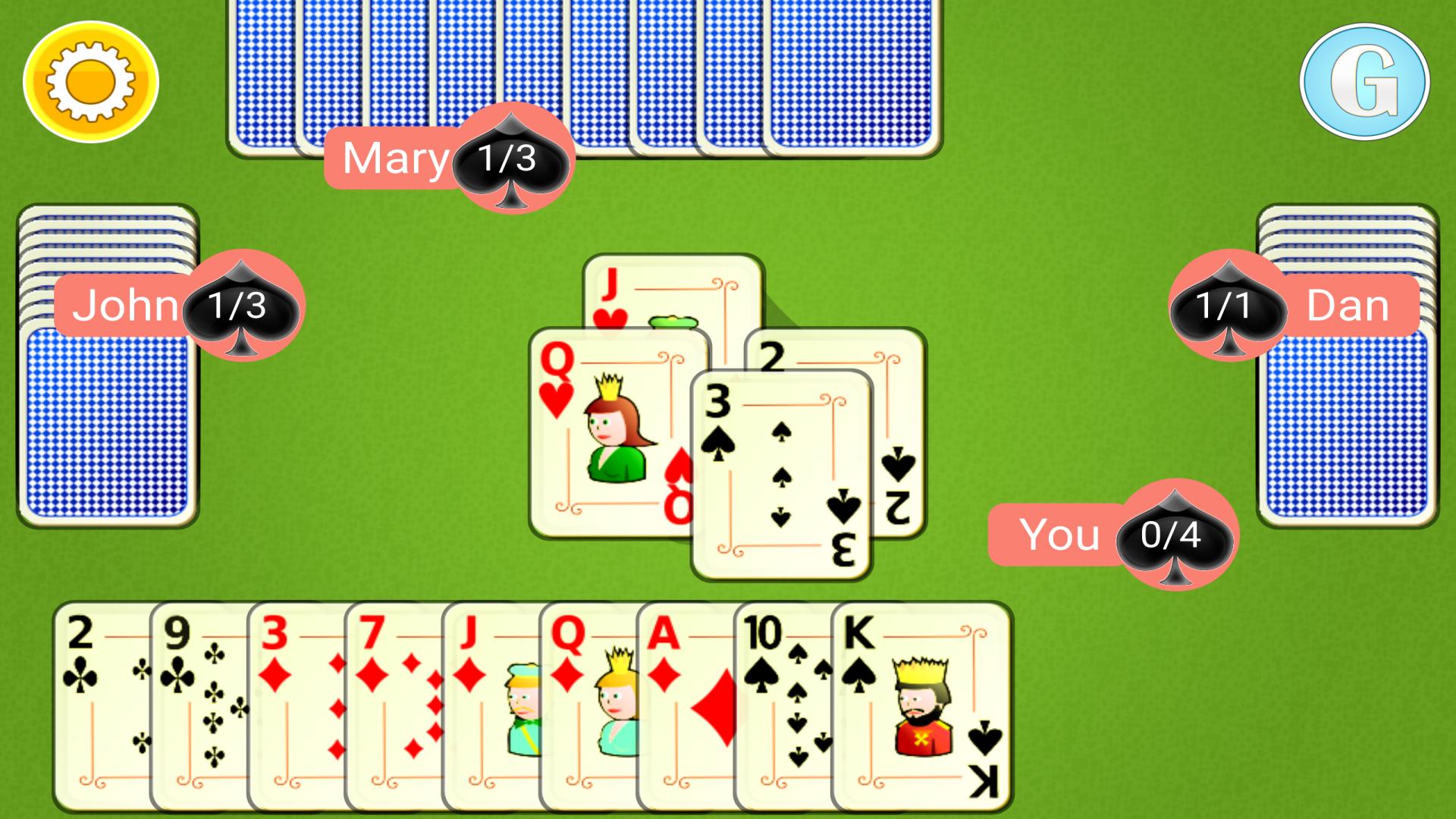 اسکرین شات 6 بازی Spades Mobile