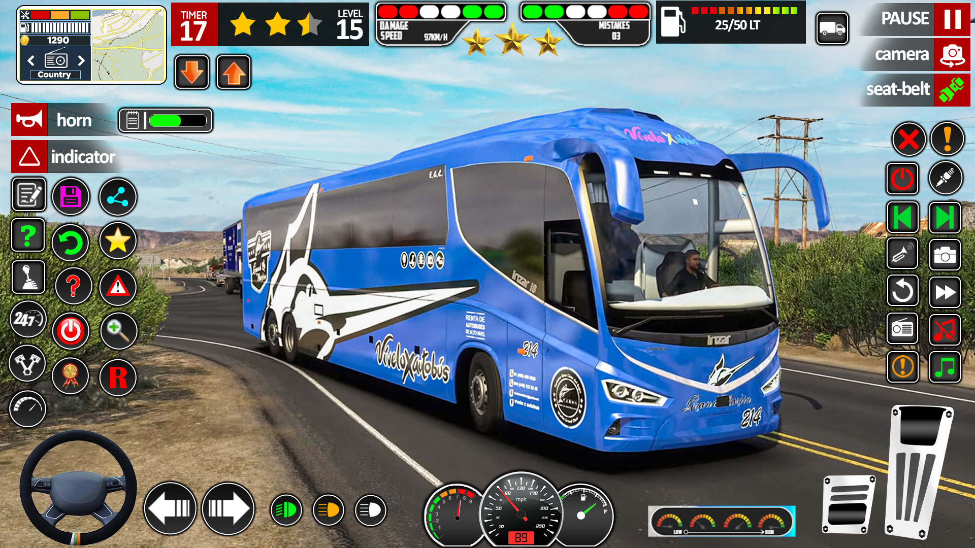 اسکرین شات 3 بازی Real Bus Drive Coach Bus Game