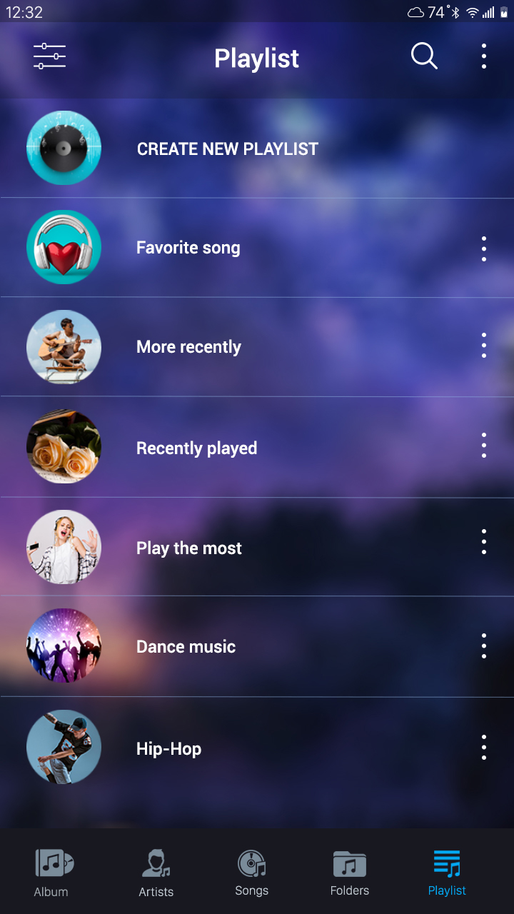 اسکرین شات 5 برنامه Music player