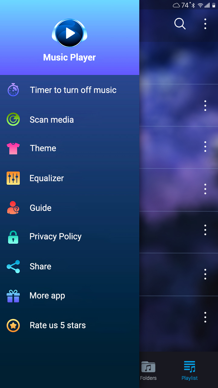 اسکرین شات 8 برنامه Music player