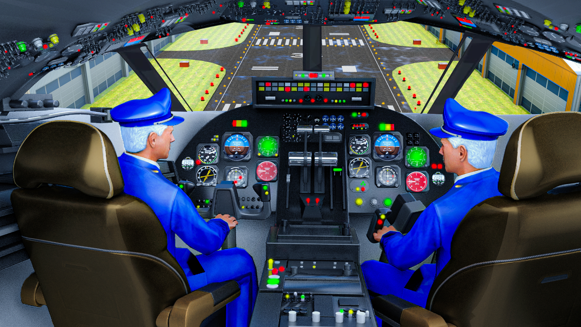 اسکرین شات 2 بازی City Airplane Pilot Flight Sim