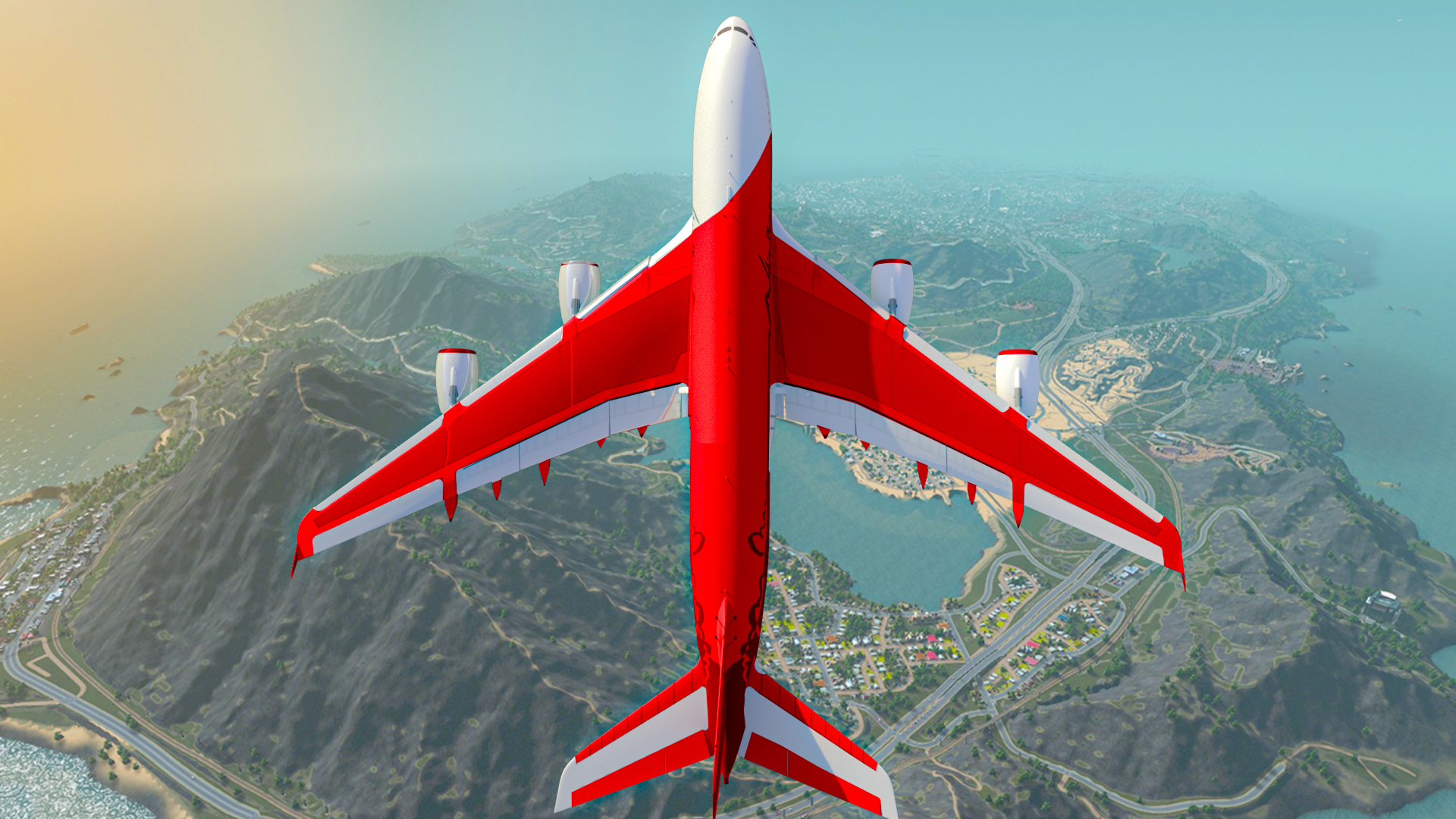 اسکرین شات 1 بازی City Airplane Pilot Flight Sim