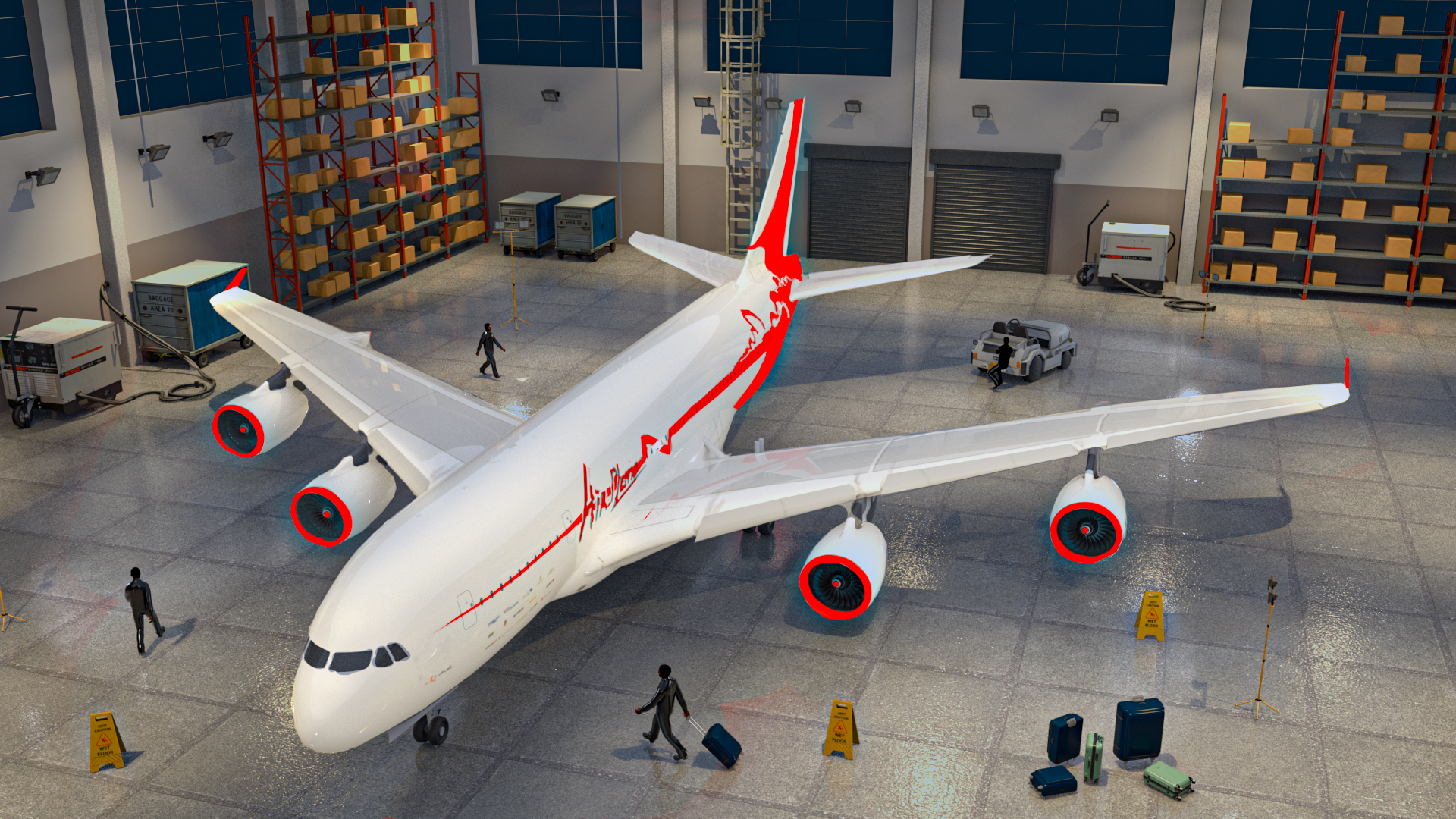 اسکرین شات 4 بازی City Airplane Pilot Flight Sim