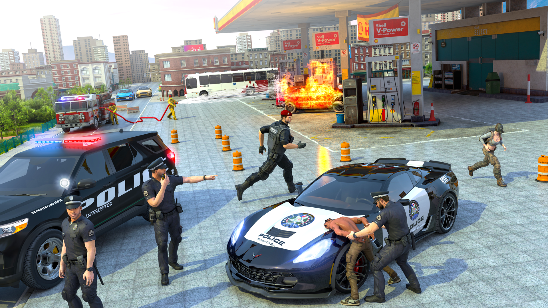 اسکرین شات 4 بازی Police Car Simulator Game 3D