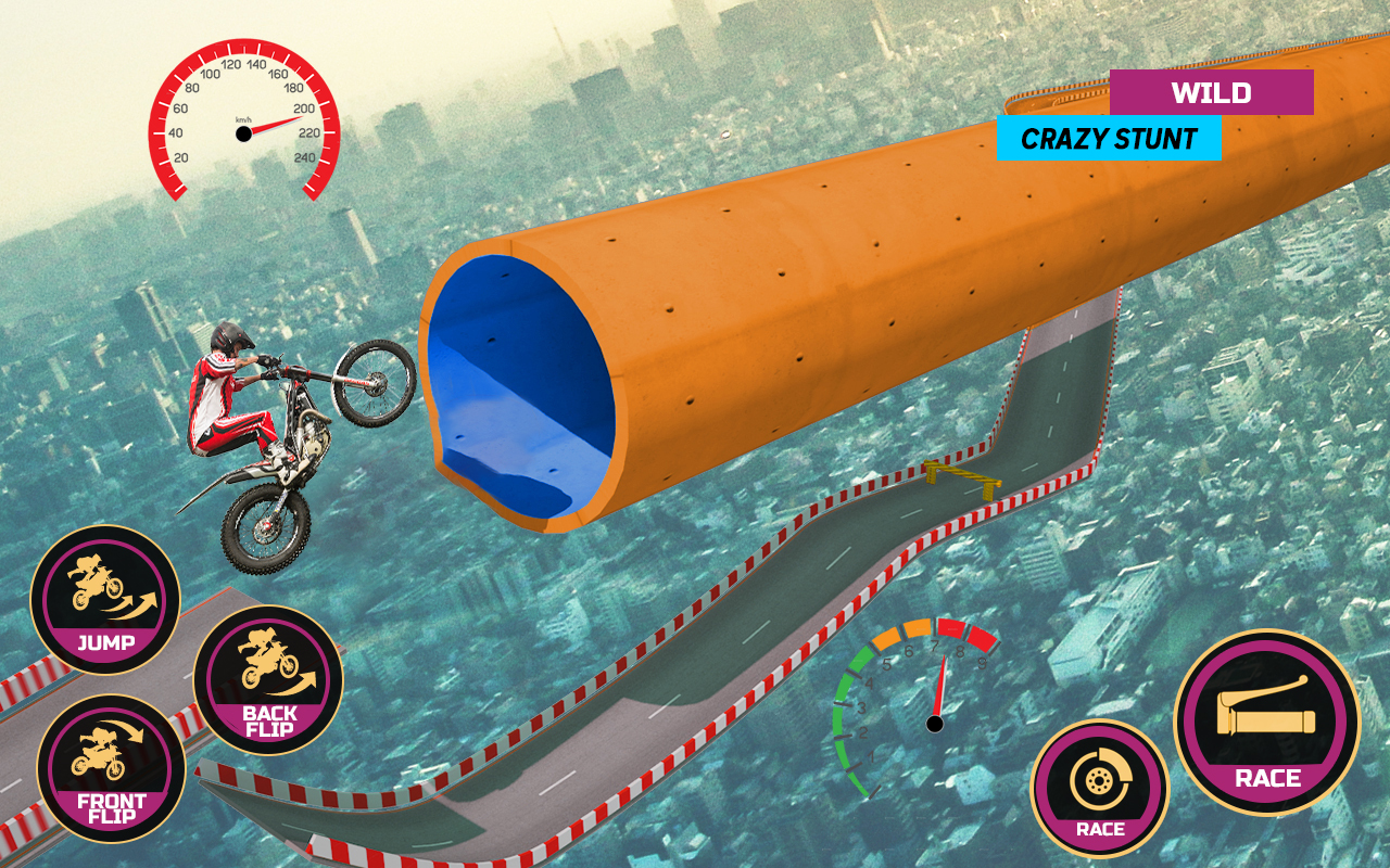 اسکرین شات 3 بازی Racing Bike Stunt Games Master