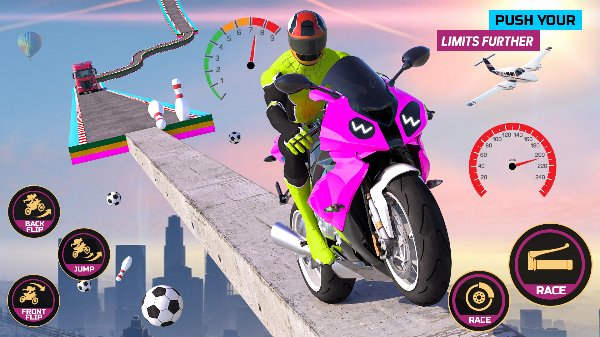 اسکرین شات 1 بازی Racing Bike Stunt Games Master