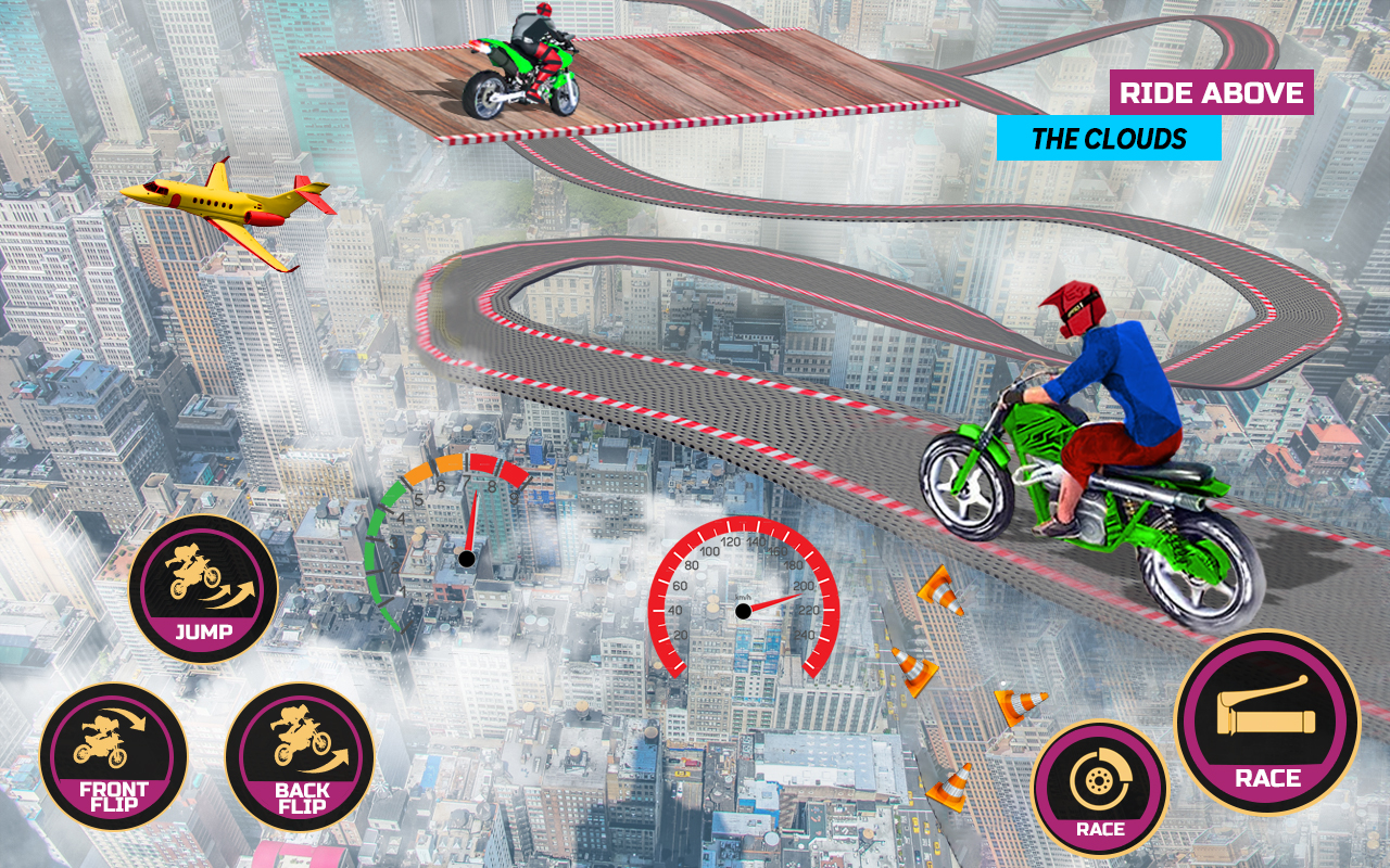 اسکرین شات 6 بازی Racing Bike Stunt Games Master