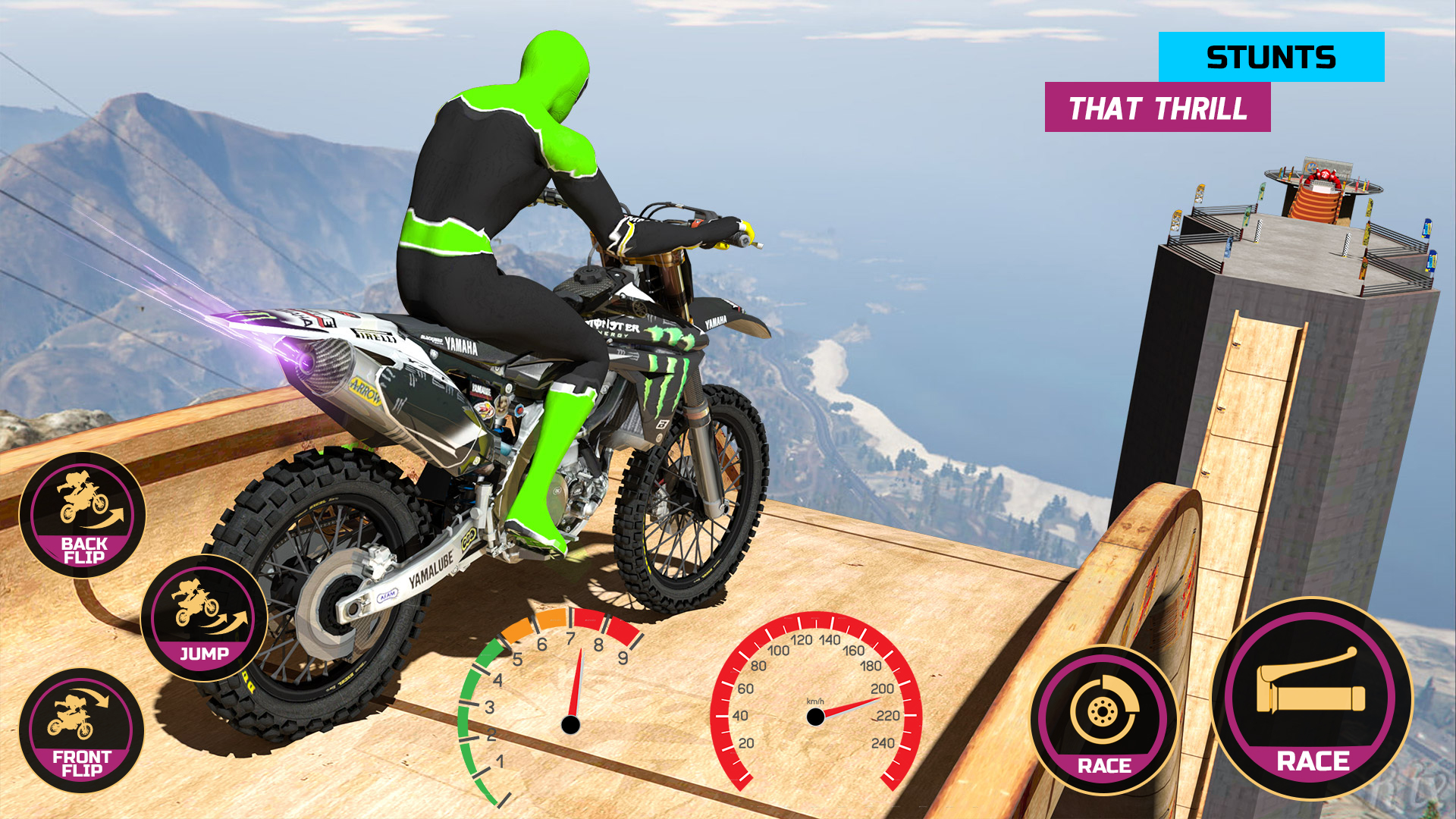 اسکرین شات 2 بازی Racing Bike Stunt Games Master