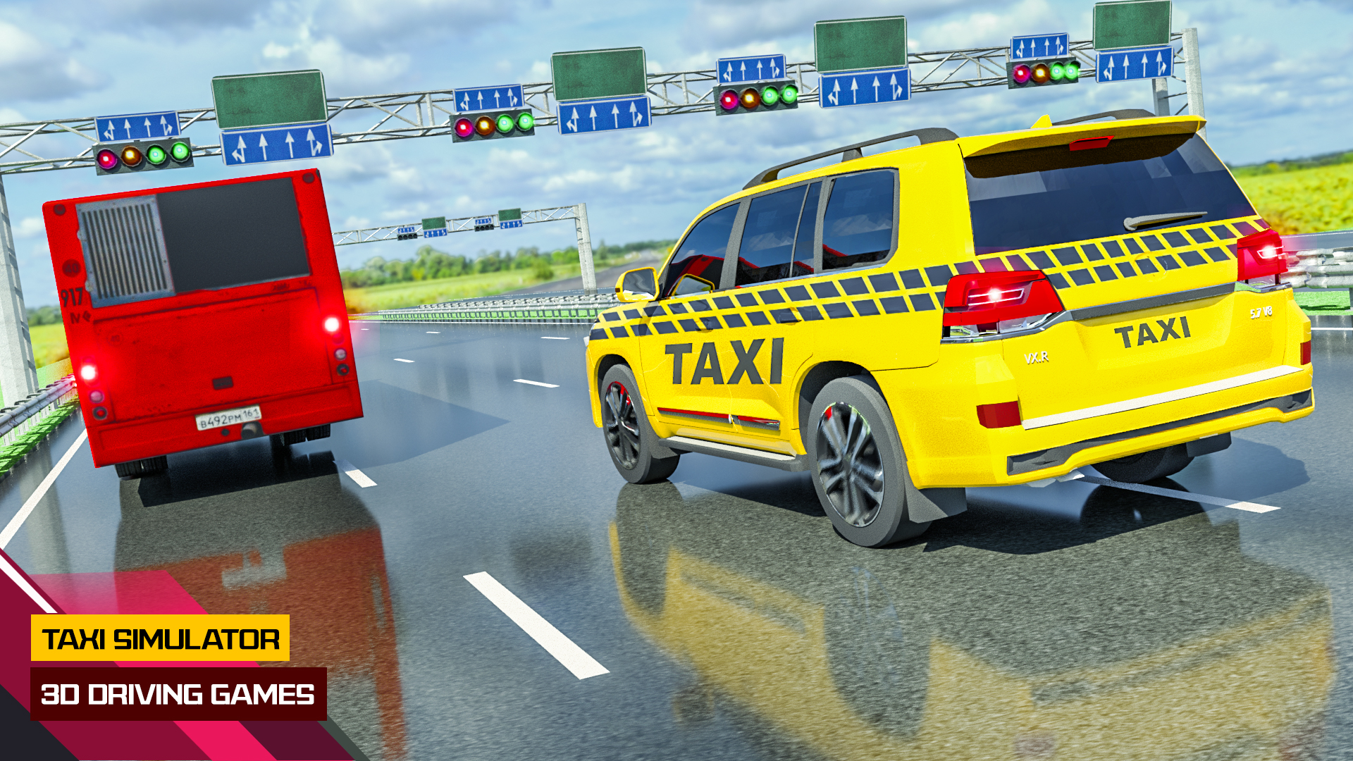 اسکرین شات 2 بازی Taxi Games: City Car Driving