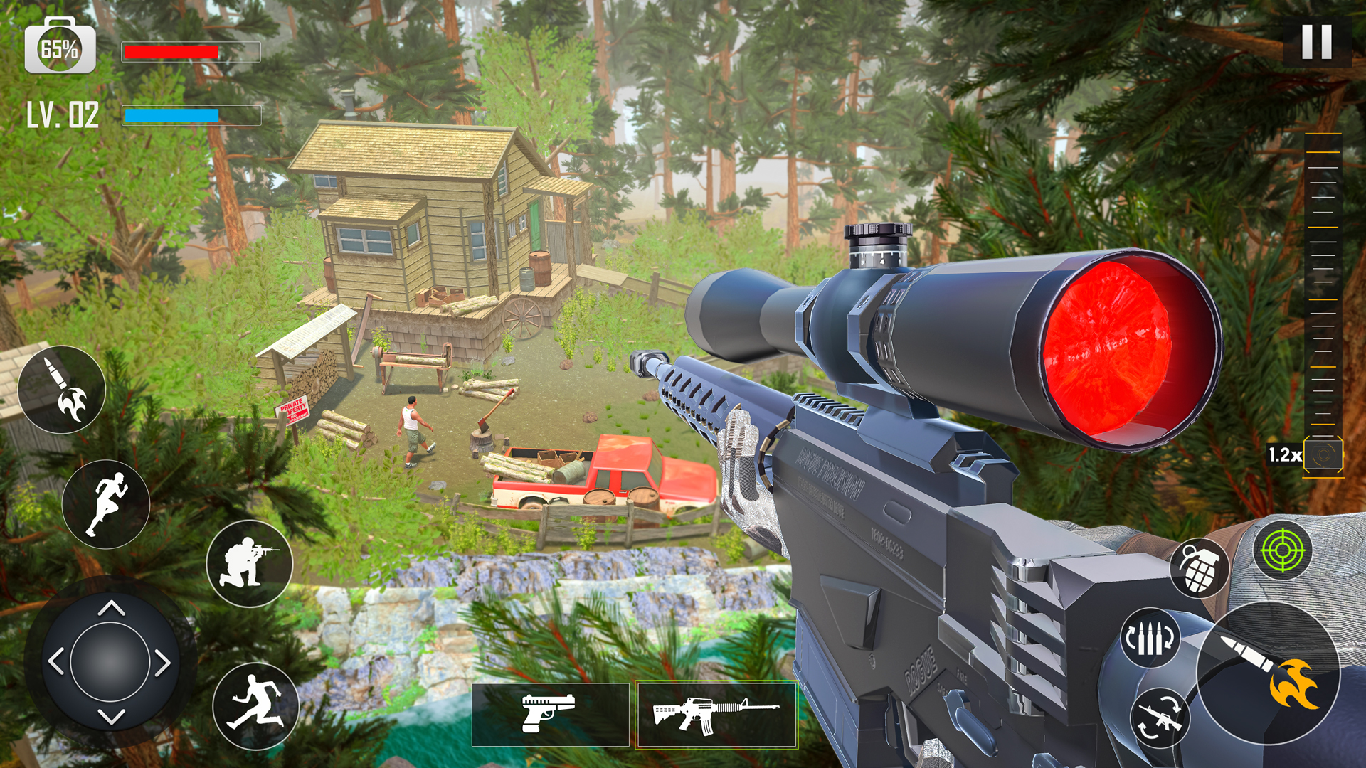اسکرین شات 2 بازی Army Sniper Gun Games Offline