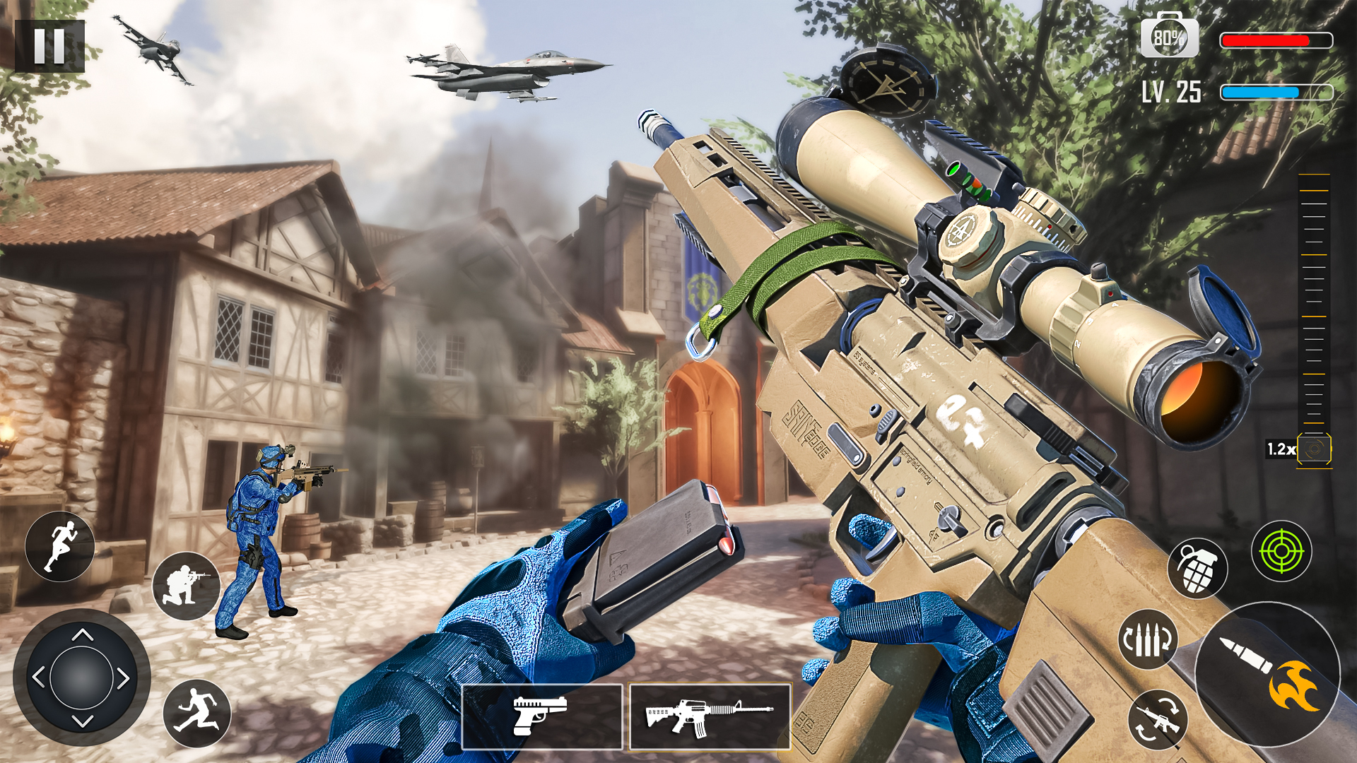 اسکرین شات 3 بازی Army Sniper Gun Games Offline
