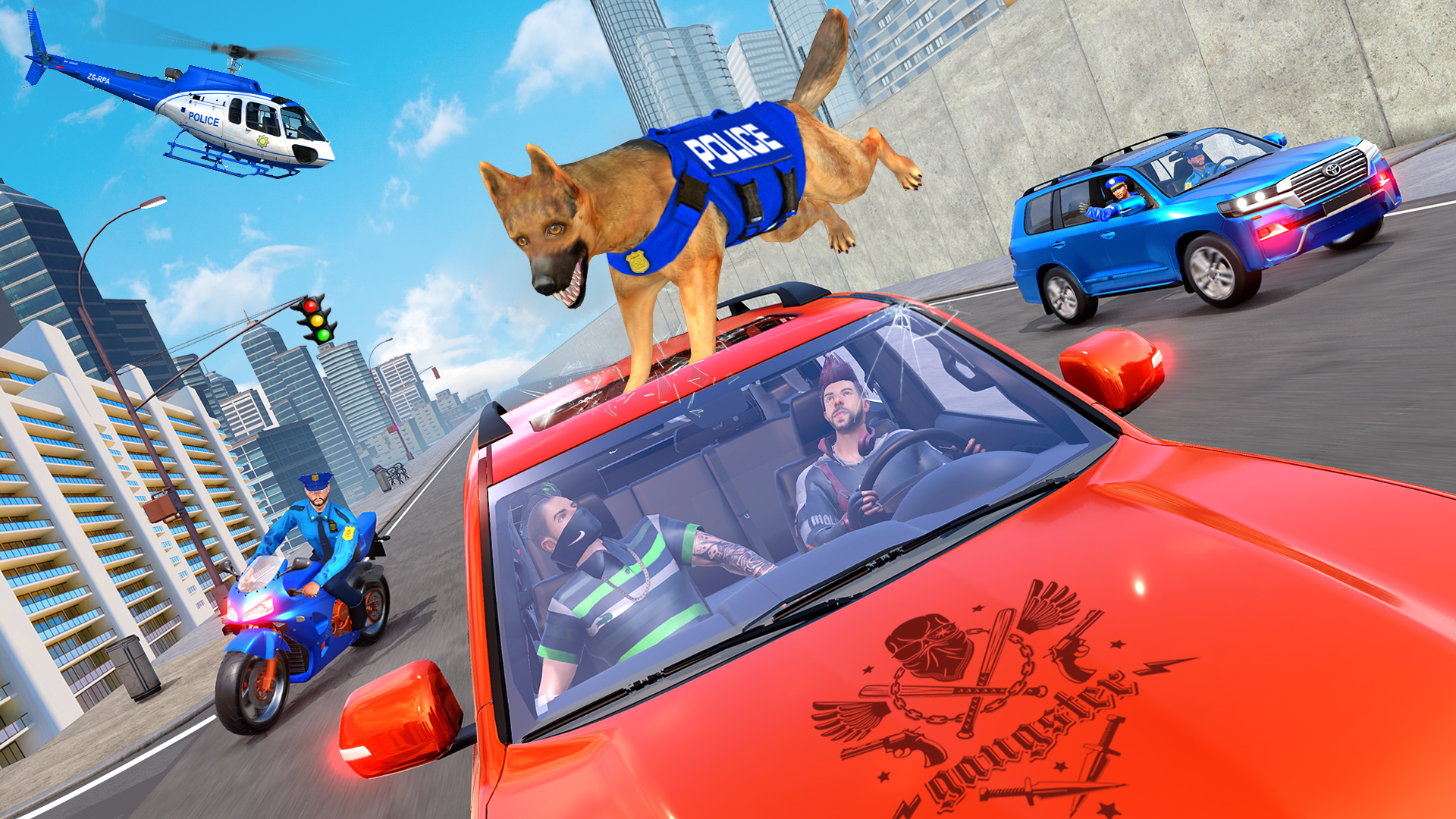 اسکرین شات 2 بازی Police Dog Crime Highway Chase