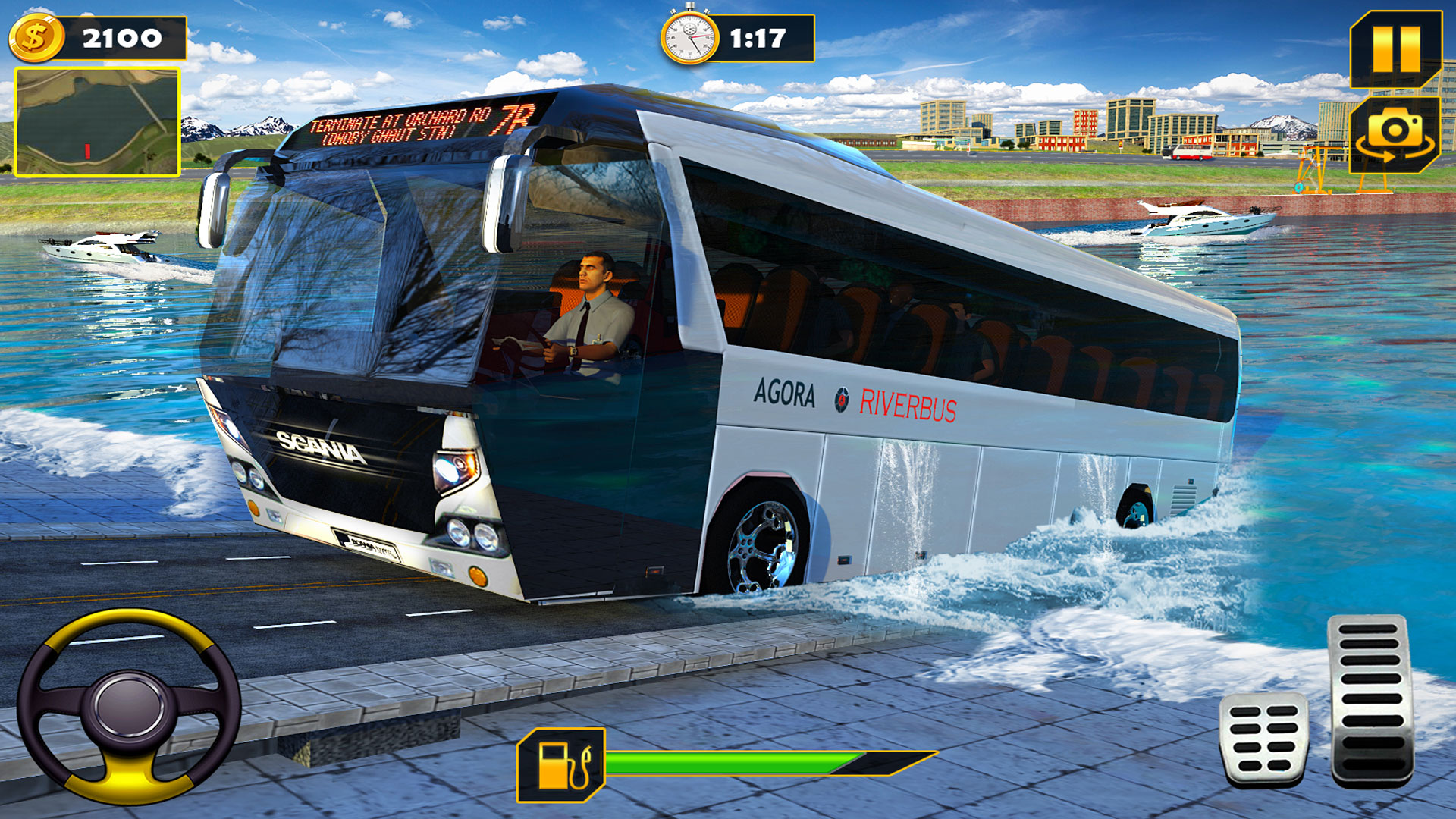 اسکرین شات 8 بازی City Coach Bus Driving Game 3D