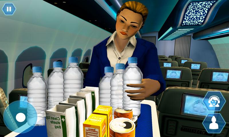 اسکرین شات 2 بازی Airhostess Flight Pilot 3D Sim
