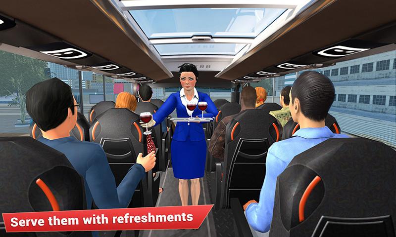 اسکرین شات 1 بازی Waitress Coach Bus Simulator