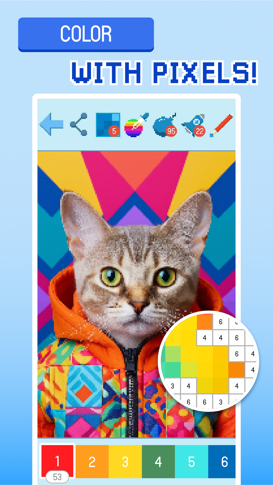 اسکرین شات 1 بازی Pixyfy: pixel art and coloring
