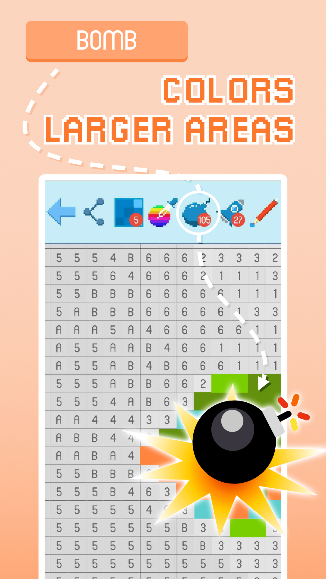 اسکرین شات 6 بازی Pixyfy: pixel art and coloring