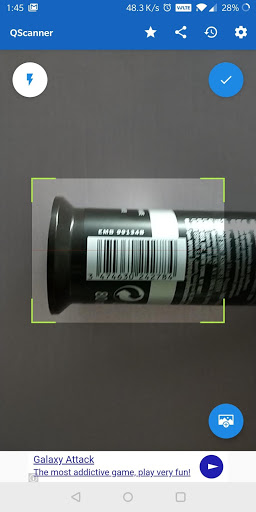 اسکرین شات 2 برنامه QScanner - QR code & Barcode scanner