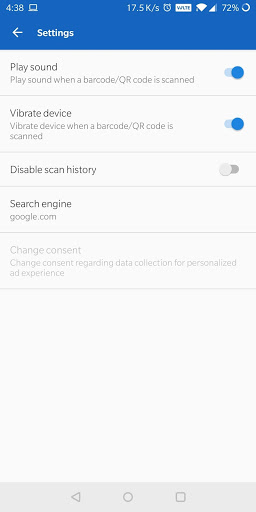اسکرین شات 6 برنامه QScanner - QR code & Barcode scanner