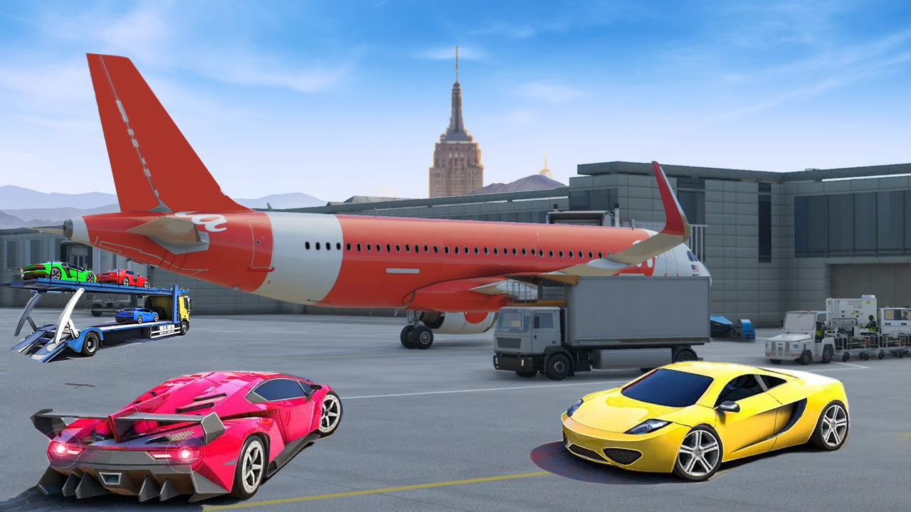 اسکرین شات 1 بازی Airplane Car Transporter Pilot