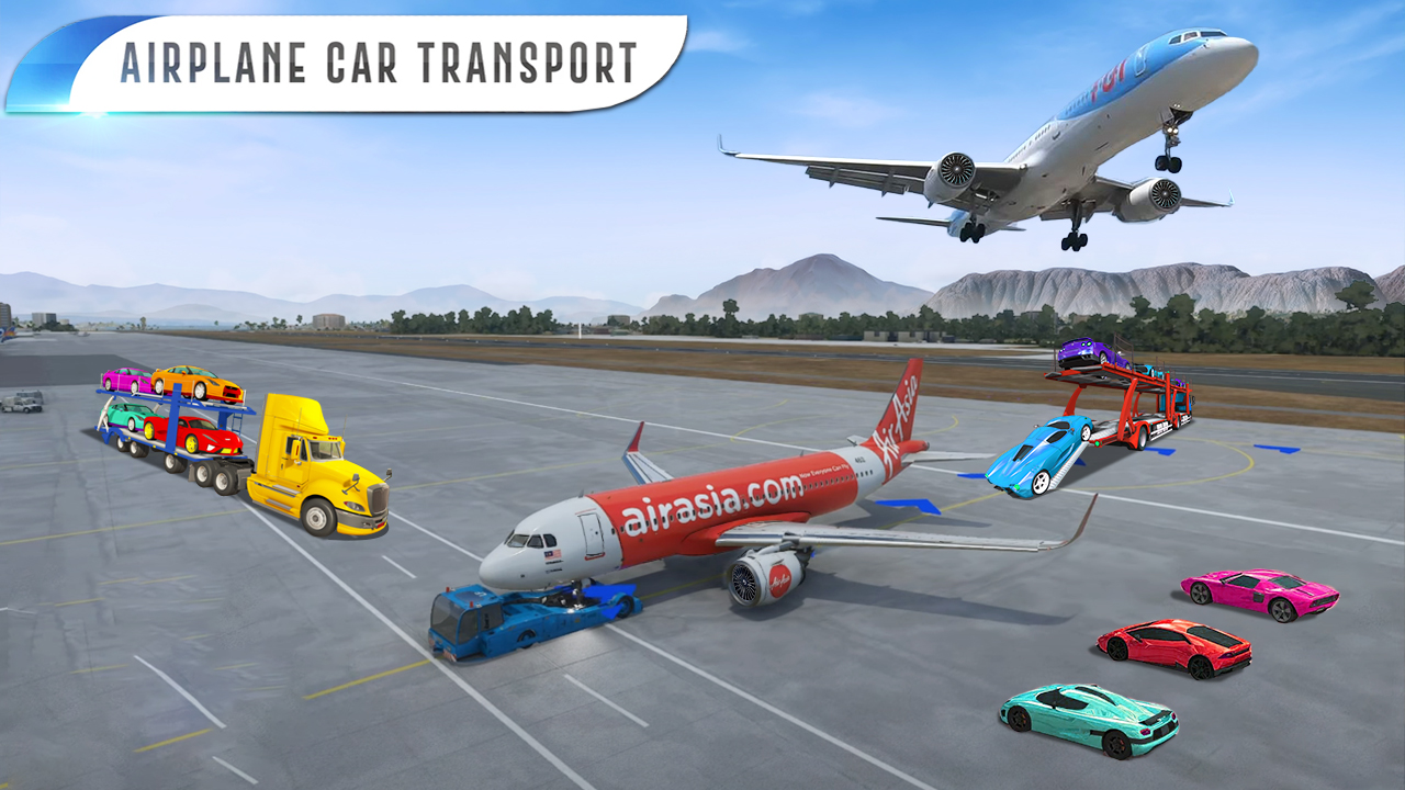 اسکرین شات 3 بازی Airplane Car Transporter Pilot