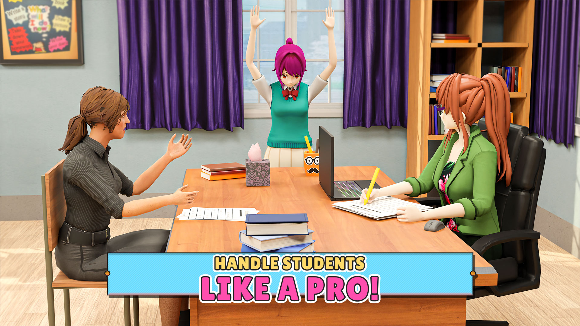 اسکرین شات 1 بازی Anime School Teacher 3d
