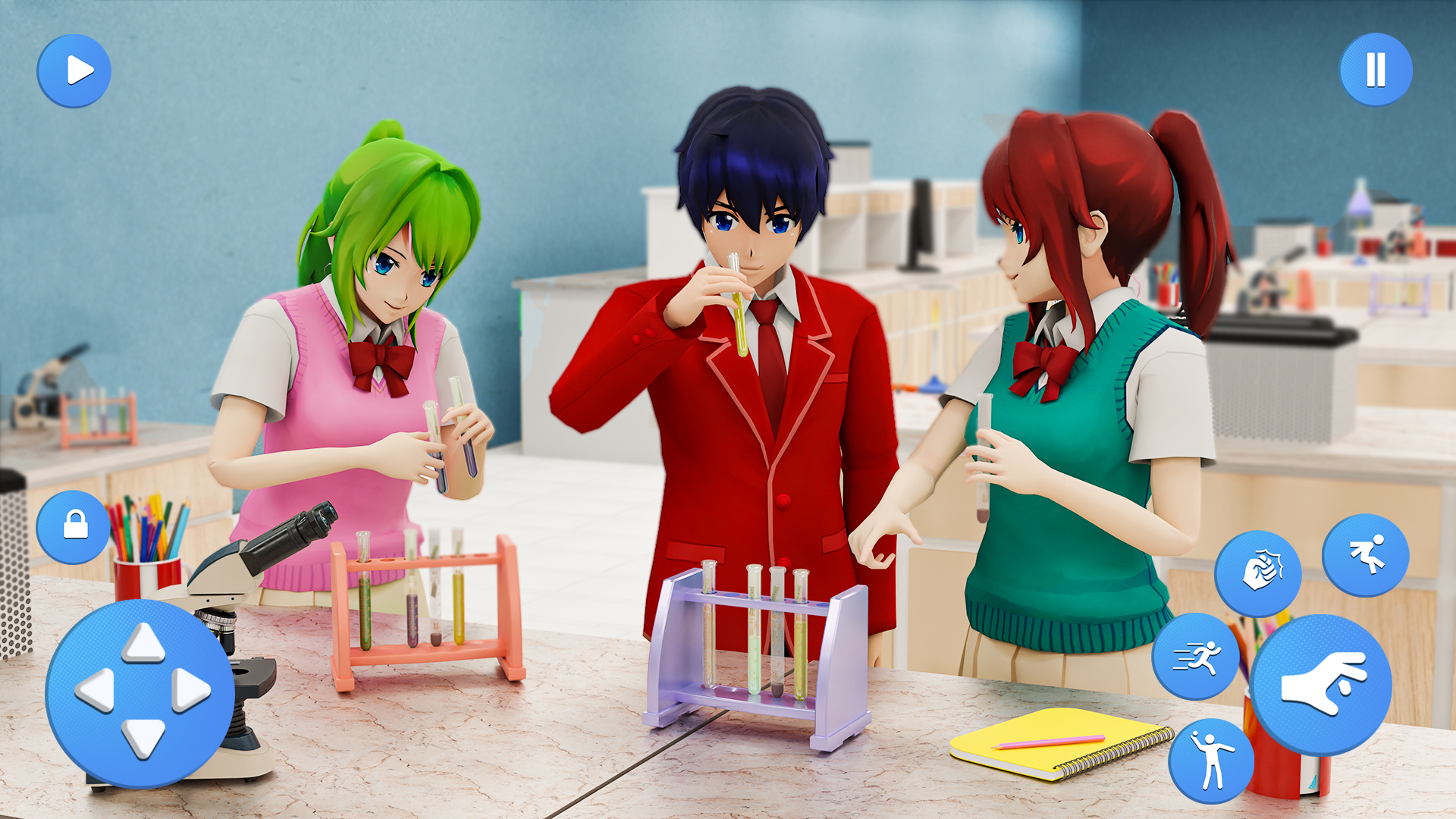 اسکرین شات 1 بازی Anime Highschool Girl Life Sim