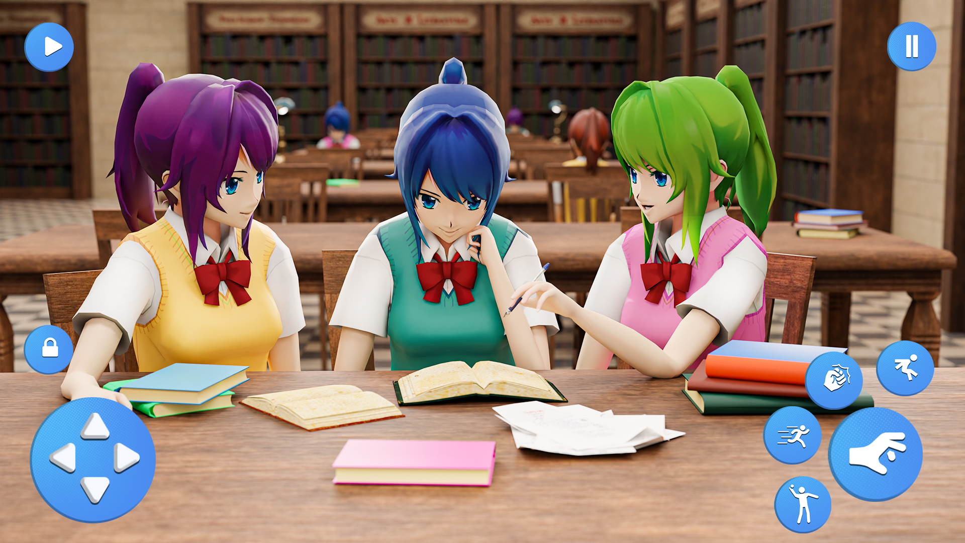 اسکرین شات 3 بازی Anime Highschool Girl Life Sim
