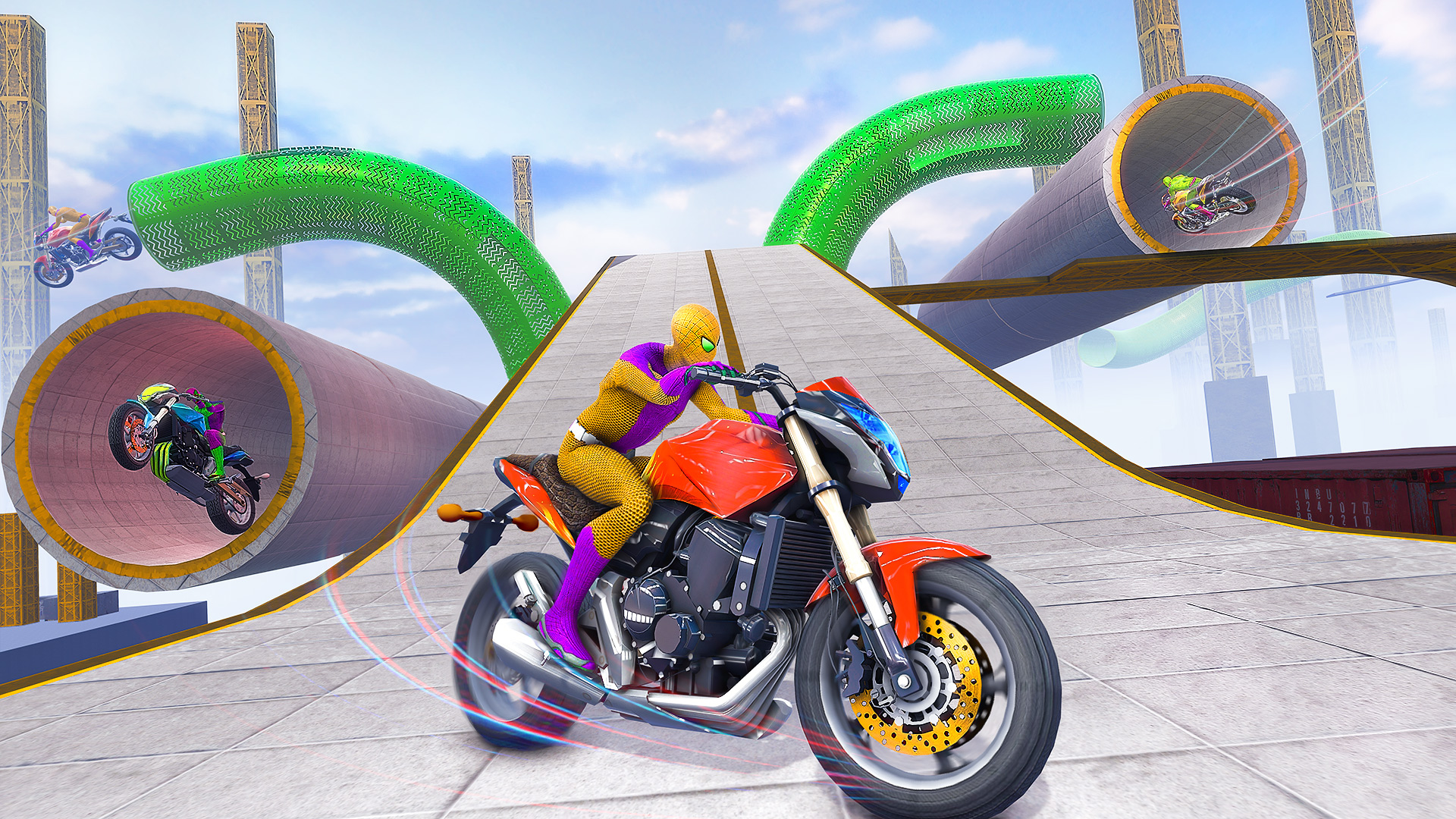 اسکرین شات 3 بازی Moto Race Stunt Motorbike Game