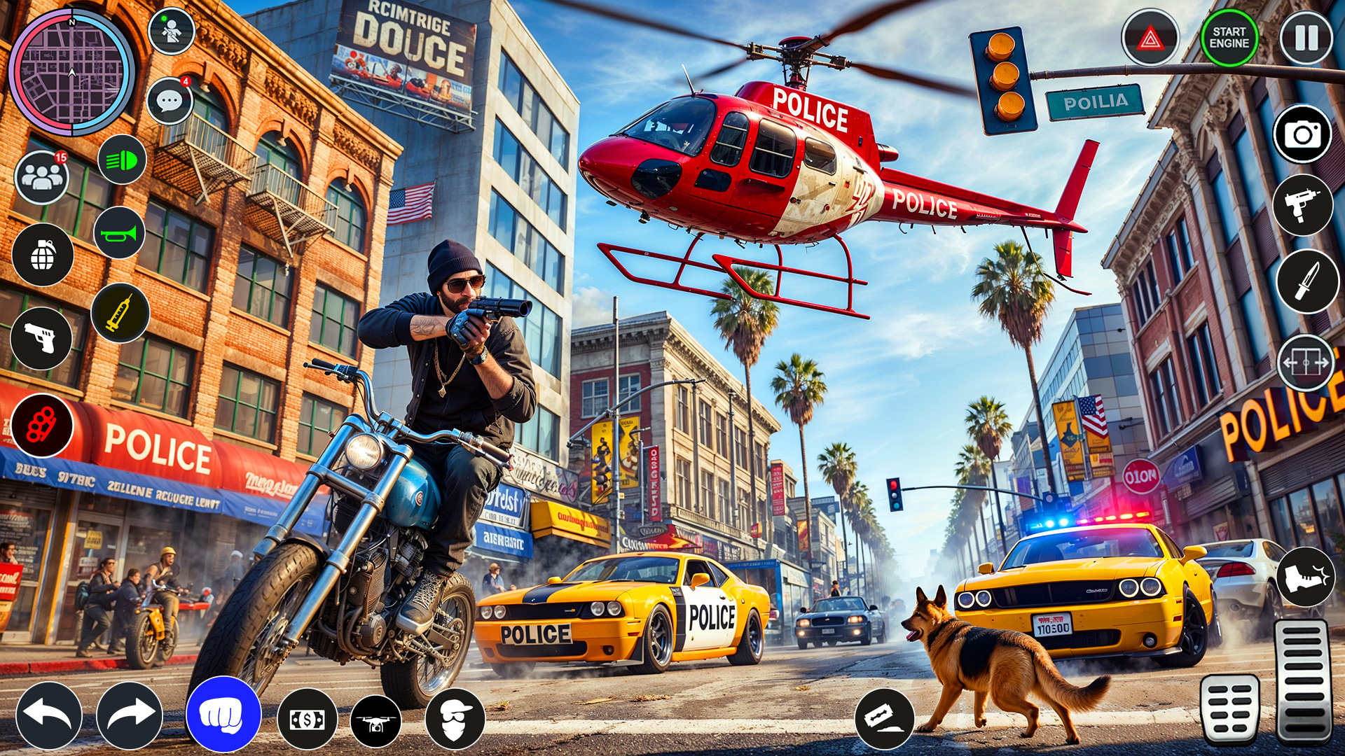 اسکرین شات 2 برنامه Gangster Thug Crime Mafia City