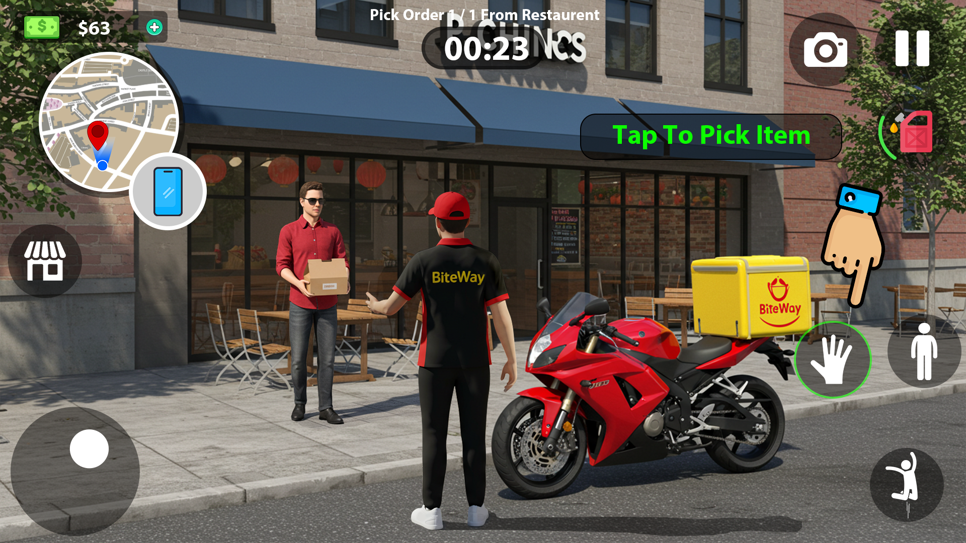 اسکرین شات 3 بازی Delivery Rider Life Simulator