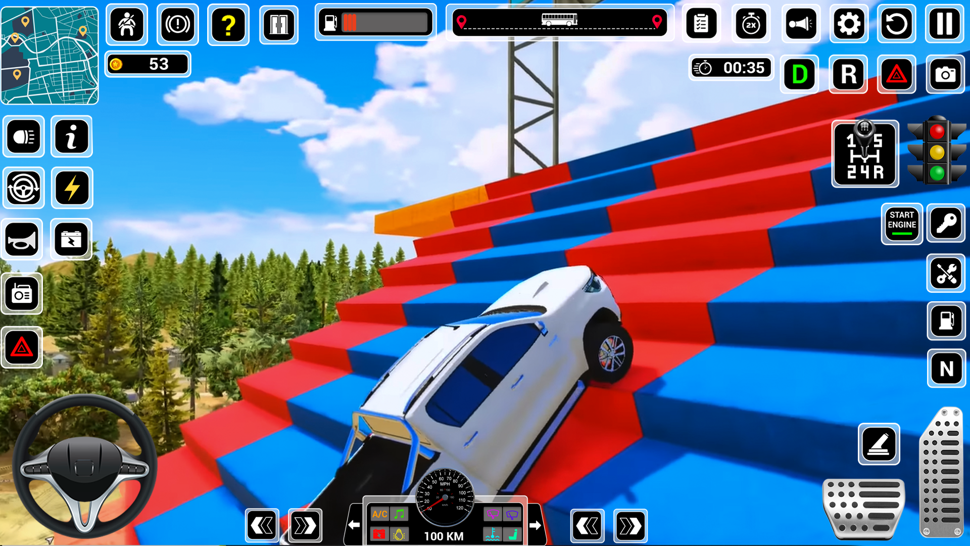 اسکرین شات 5 بازی Mega Ramp Car Stunt 3D