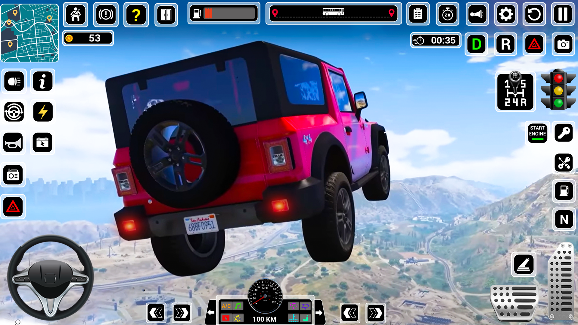 اسکرین شات 3 بازی Mega Ramp Car Stunt 3D