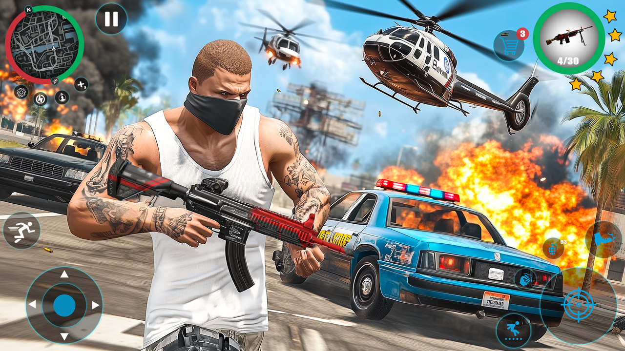 اسکرین شات 2 بازی City Ropehero: Fighting Games