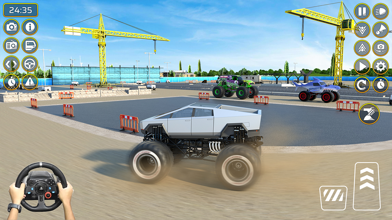 اسکرین شات 6 بازی Monster Truck Racing Car Games